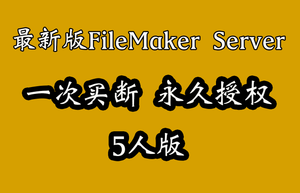 FileMaker Server 19 - 5人版 - 永久买断